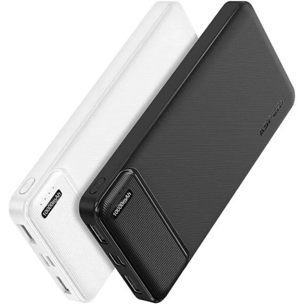 2 Pack Portable Charger Power Bank 10000mAh USB C Fast Charging Battery